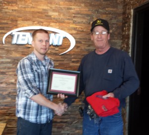 Tennant Truck Lines recognizes Tony Randolph as Driver of the Month